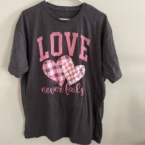 Charcoal Love Graphic Women's Tee